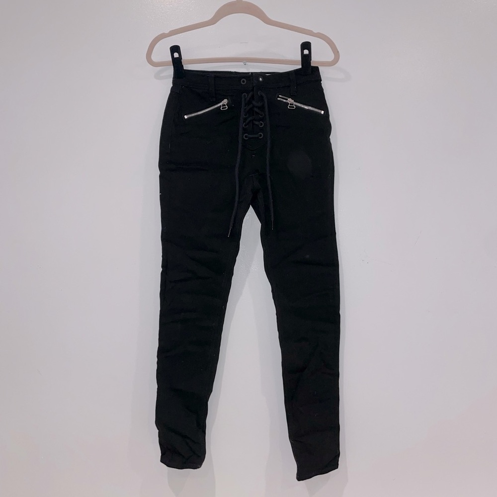 Rag and Bone Lace Up Gia Skinny Jeans - Lightly used